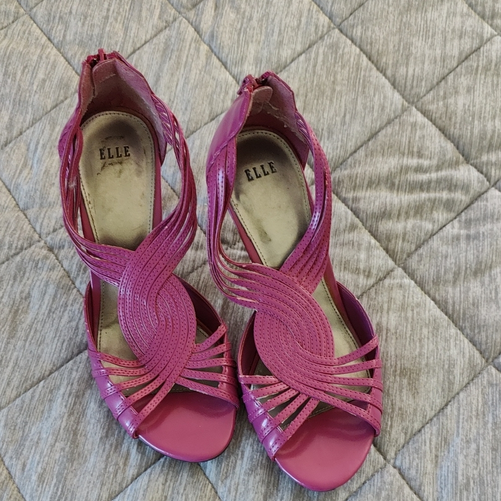 Elle Women's Pink Strappy Sandals